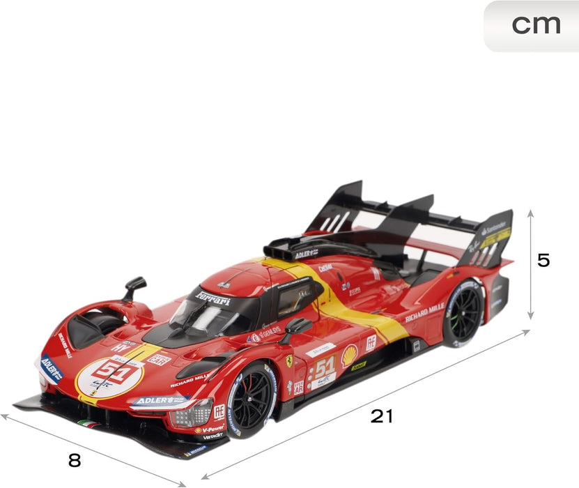 BBURAGO FERRARI RACING 499P LE MANS HYPERCAR-1:24 SCALE B18-26309