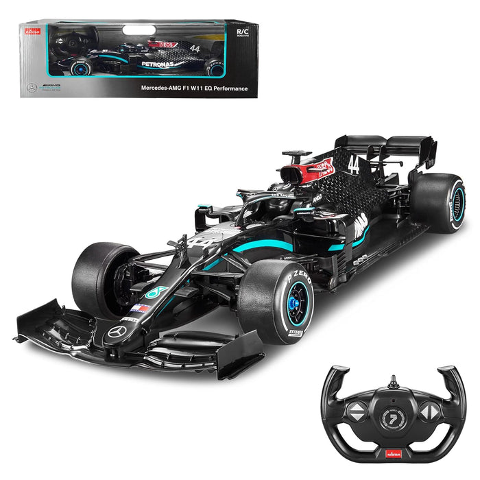RASTAR PETRONAS RC CAR 1/12 SCALE 2.4GHZ MERCEDES-AMG F1 W11 EQ PERFORMANCE OFFICIALLY LICENSED RC SERIES RADIO REMOTE CONTROL CAR, (BLACK)