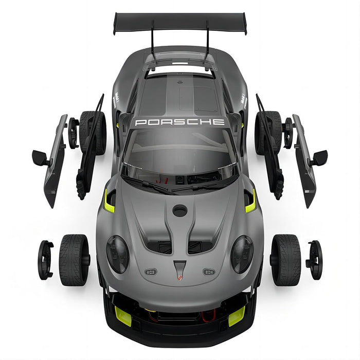 RASTAR 99600 1/18 PORSCHE 911 GT2 RS CLUBSPORT 25 RC ASSEMBLY MODEL KIT (68 PCS & 8 PTS)