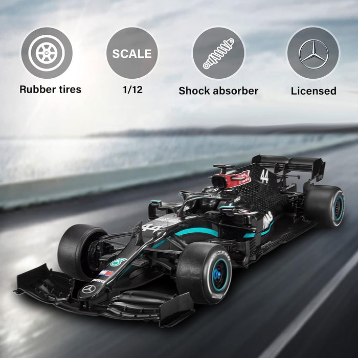 RASTAR PETRONAS RC CAR 1/12 SCALE 2.4GHZ MERCEDES-AMG F1 W11 EQ PERFORMANCE OFFICIALLY LICENSED RC SERIES RADIO REMOTE CONTROL CAR, (BLACK)