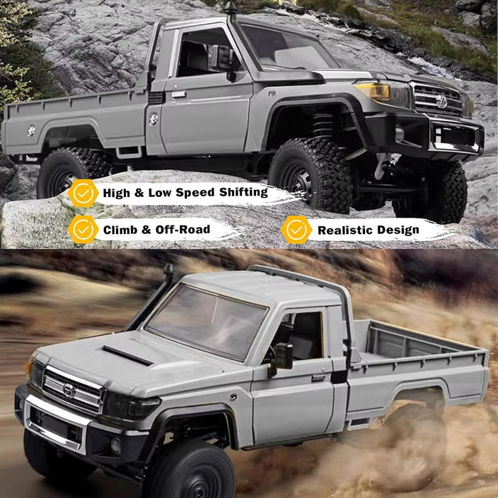 MN MODEL TOYOTA LAND CRUISER LC79 MN-82P PRO 1:12 4WD 2.4G RC ROCK CRAWLER – SILVER