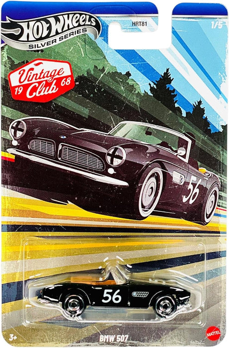 Hot Wheels Vintage Club '68 Silver Series Die-Cast Cars Set, 10-Pack HRT81-9C6J