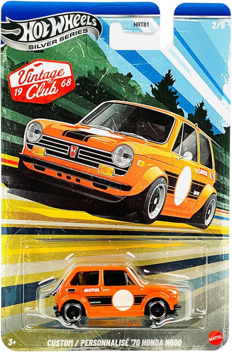 Hot Wheels Vintage Club '68 Silver Series Die-Cast Cars Set, 10-Pack HRT81-9C6J