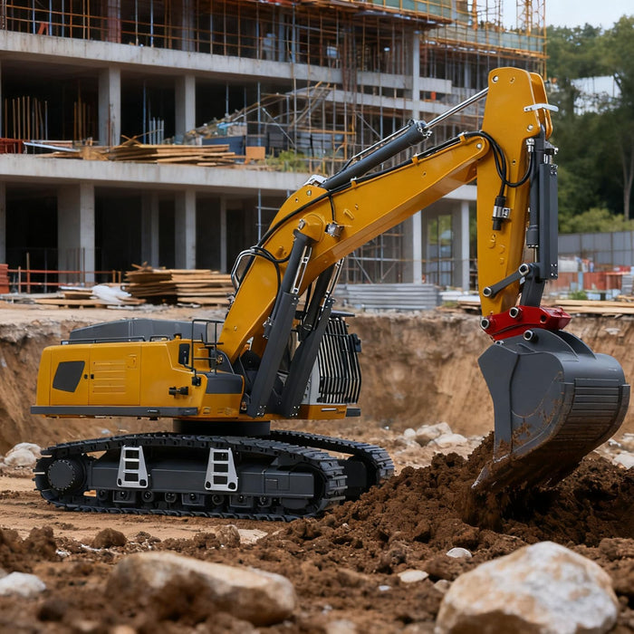 HUINA K962 100S KABOLITE 1/18 RC HYDRAULIC EXCAVATOR RC DIGGER ELECTRIC CLAW RIPPER HAMMER CONSTRUCTION CAR MACHINE