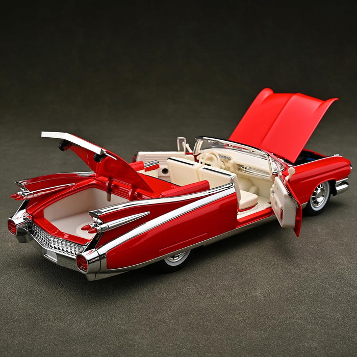 Cadillac Eldorado 1959 Convertible 1:24 Scale Classic Car Model – Red Vintage Diecast Collectible
