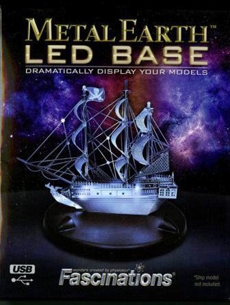 LED DISPLAY BASE WITH LIGHT METAL EARTH