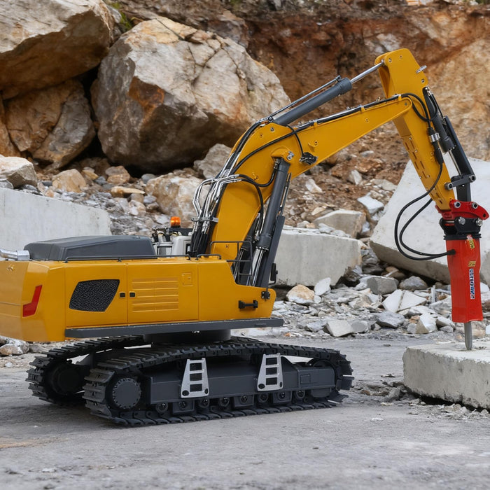HUINA K962 100S KABOLITE 1/18 RC HYDRAULIC EXCAVATOR RC DIGGER ELECTRIC CLAW RIPPER HAMMER CONSTRUCTION CAR MACHINE