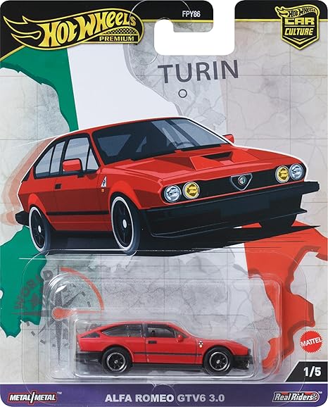 HOT WHEELS ALFA ROMEO GTV6 3.0 PREMIUM CAR CULTURE (9C1A)