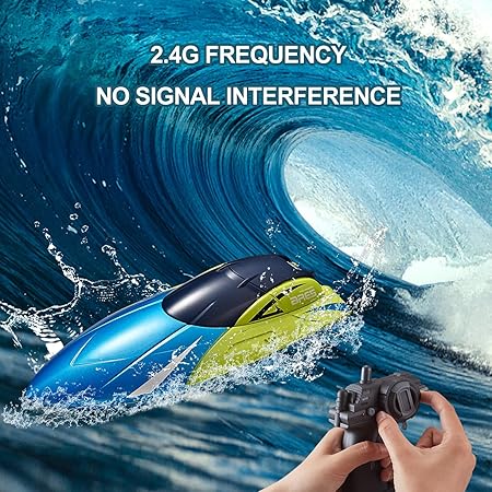 4DRC S4 ARES 2.4G RC RACING BOAT YELLOW & BLUE