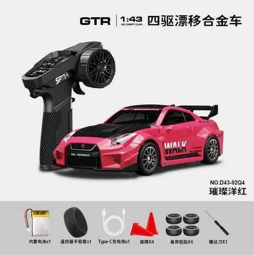 RC DRIFT CAR D43-02 HSTAR  1/43 METAL BODY RTR