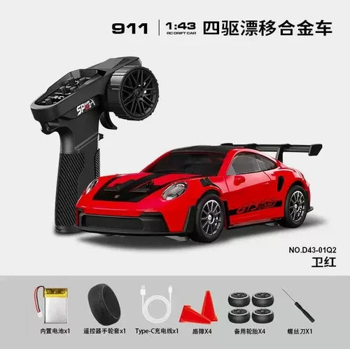 RC DRIFT CAR D43-01 HSTAR  1/43 METAL BODY RTR