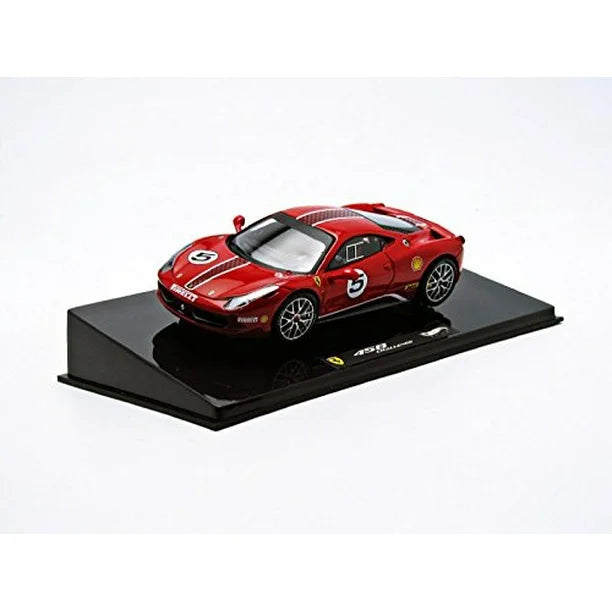 HOT WHEELS X5504 FERRARI 458 ITALIA CHALLENGE #5 RED ELITE EDITION 1/43 DIECAST CAR MODEL