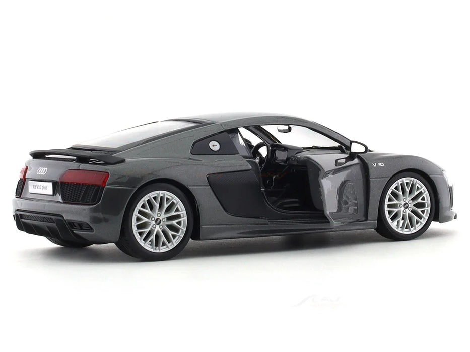 MAISTO AUDI R8 V10 1/24 GREY SCALE MODEL CAR 51281