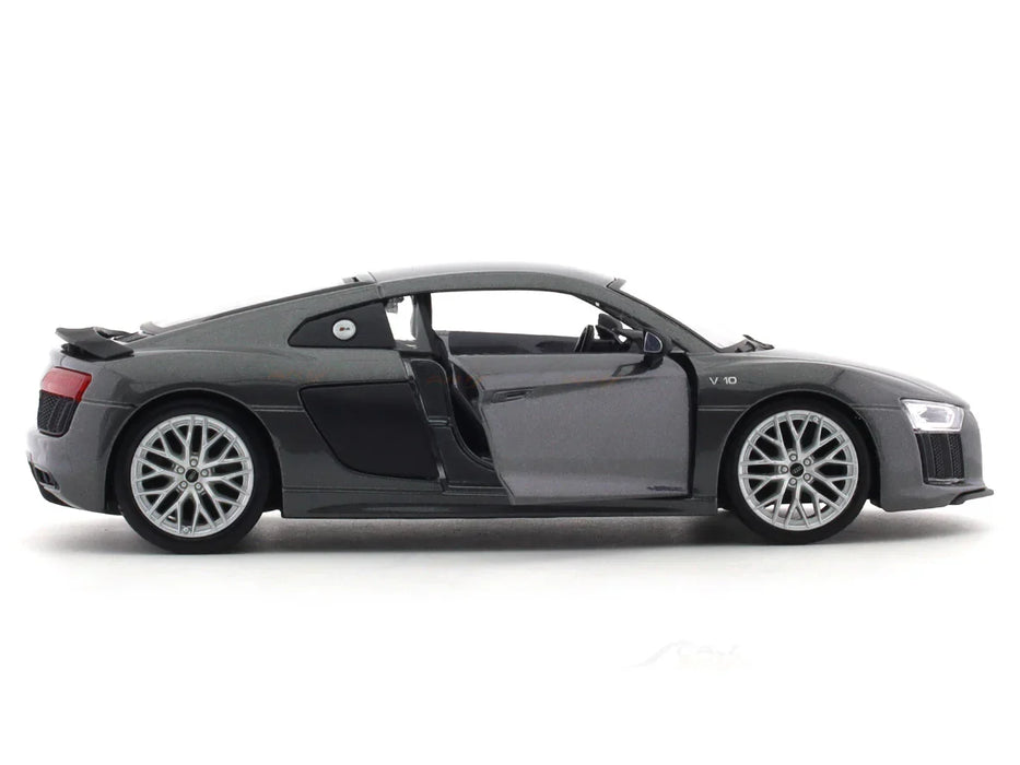 MAISTO AUDI R8 V10 1/24 GREY SCALE MODEL CAR 51281