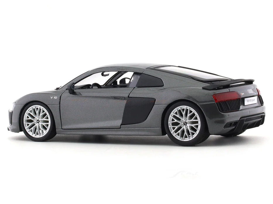 MAISTO AUDI R8 V10 1/24 GREY SCALE MODEL CAR 51281