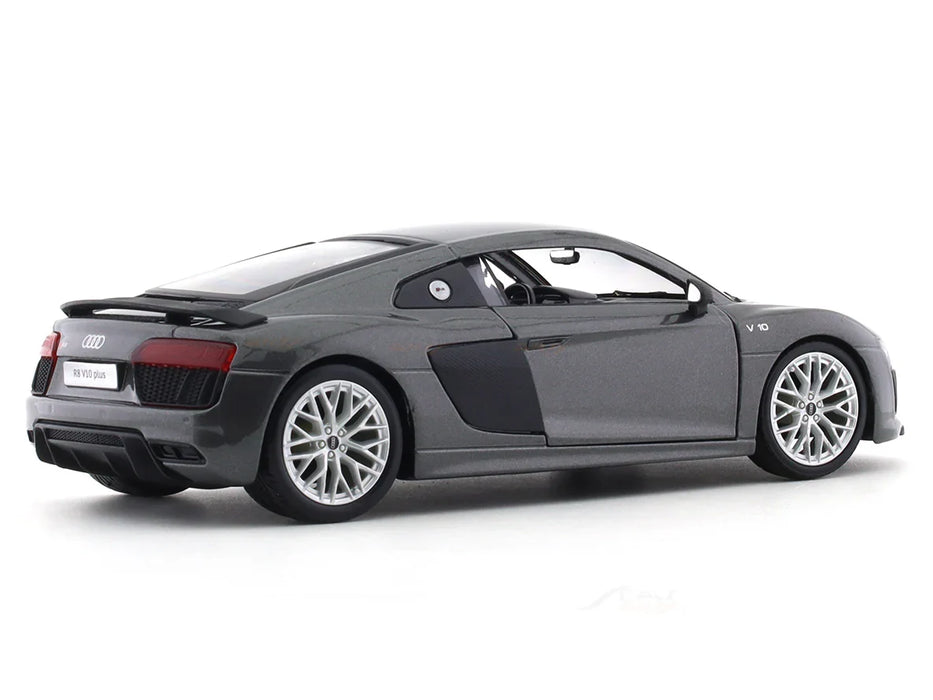 MAISTO AUDI R8 V10 1/24 GREY SCALE MODEL CAR 51281