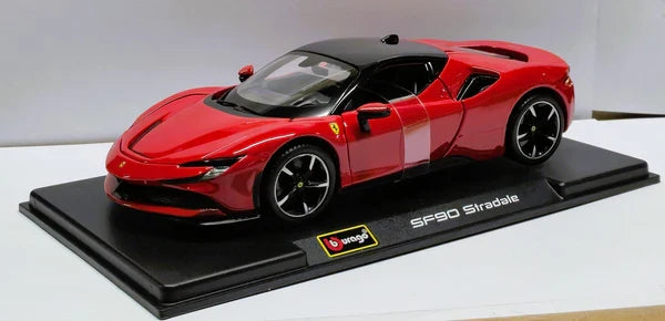 BBURAGO FERRARI SF90 STRADALE 1/24 DIECAST MODEL CAR (18-96028)