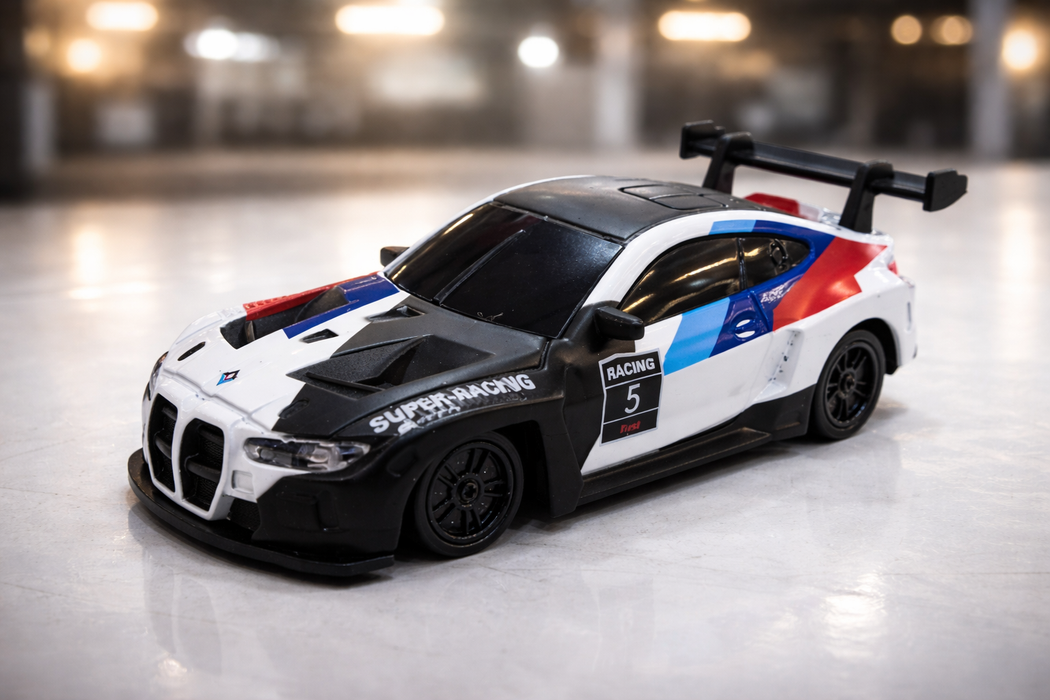 RC DRIFT RACING CAR 1:43 NORC43-B RED & BLUE ALLOY VERSION