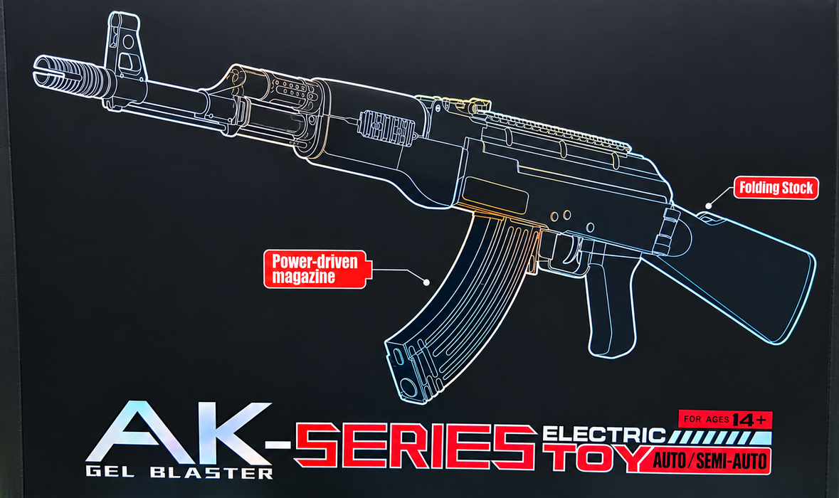 AK105-SERIES WH98-1 1:1 REENGRAVING MOLD POWER DRIVEN MAGANIZE GEL BLASTER GUN TOY
