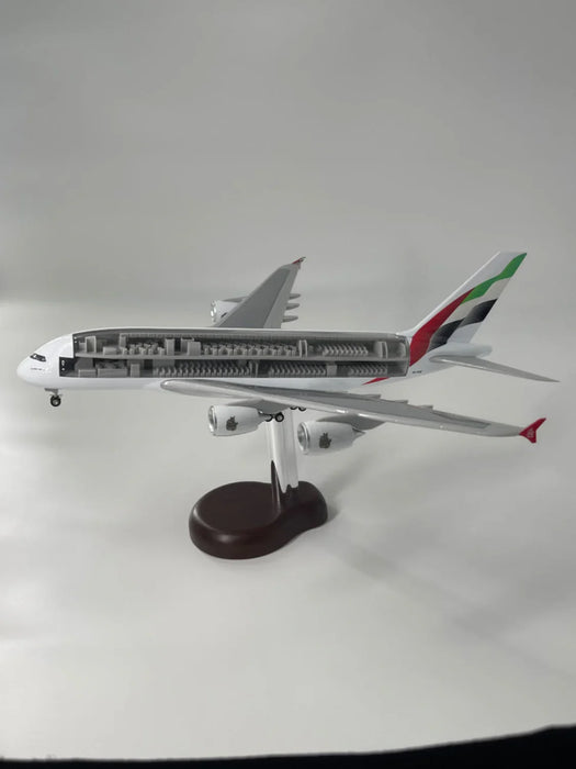 AIRPLANE DIECAST METAL FLY EMIRATES A380 45CM