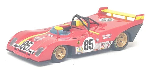 BBURAGO FERRARI 312P 6TH WATKINS GLEN 1972 BY J LCKX/ M ANDRETTI 1/43 DIE CAST MODEL