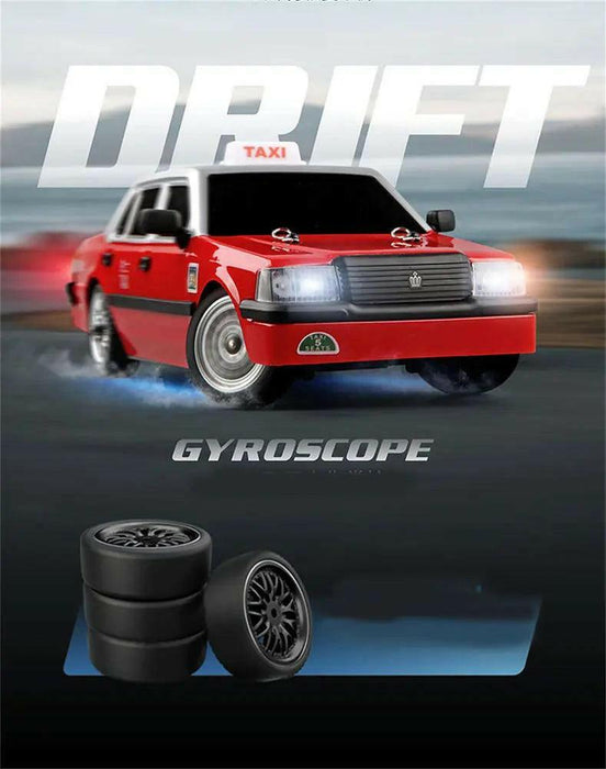MN MODEL TAXI 1/16 MN38 RTR 2.4G RWD DRIFT RC CAR W/ GYRO AND LED LIGHTS
