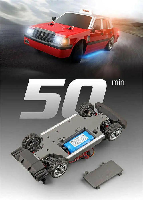 MN MODEL TAXI 1/16 MN38 RTR 2.4G RWD DRIFT RC CAR W/ GYRO AND LED LIGHTS