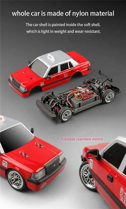 MN MODEL TAXI 1/16 MN38 RTR 2.4G RWD DRIFT RC CAR W/ GYRO AND LED LIGHTS
