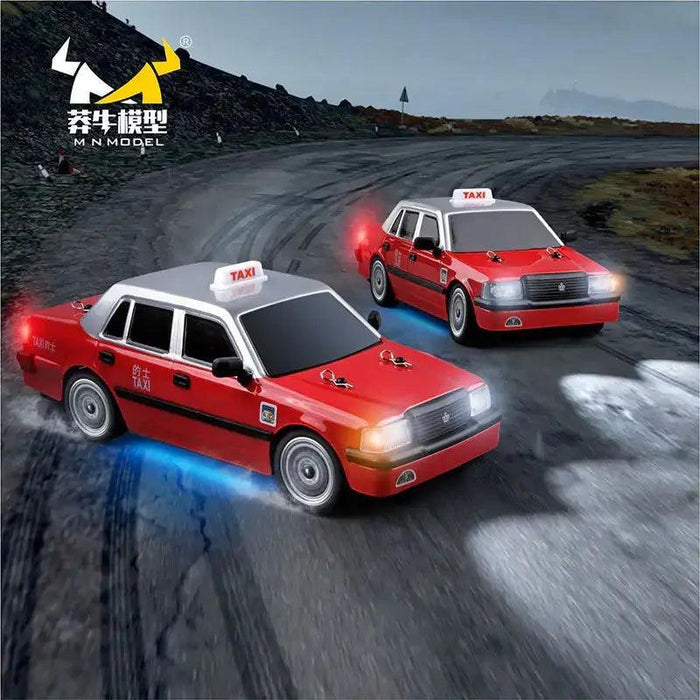 MN MODEL TAXI 1/16 MN38 RTR 2.4G RWD DRIFT RC CAR W/ GYRO AND LED LIGHTS