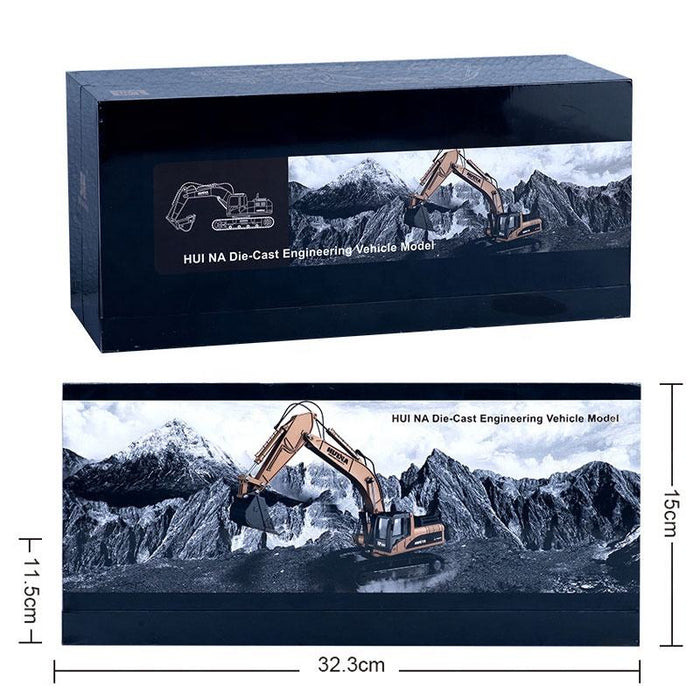 HUINA 1910-2 1/40 SCALE DIE-CAST EXCAVATOR ENGINEERING VEHICLE