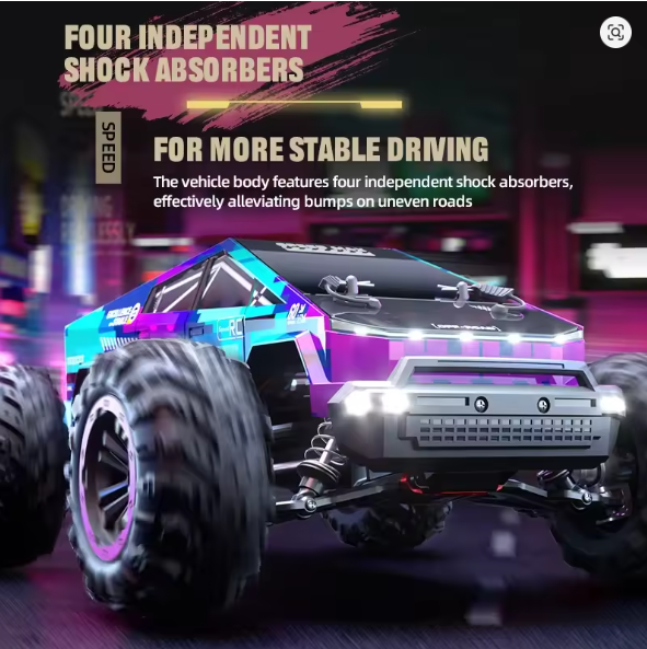 CYBERPUNK STORM BRUSHLESS C8821 1/14 SCALE FOUR-WHEEL HIGH SPEED RACING CAR (YELLOW & GREEN)