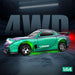 High-Speed 2.4GHz Mini RC Drift Racing Car with Underbody Neon Lights