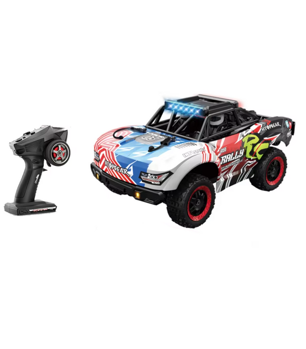 RALLY RTR SCY 18103HIGH-SPEED OFF-ROAD TRUCK 1/18 SCALE 4WD SUCHIYU WHITE/RED