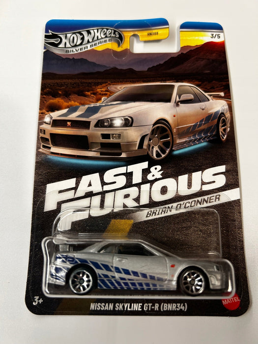 HOT WHEELS FAST & FURIOUS NISSAN SKYLINE GT-R BNR34 (9C6H)