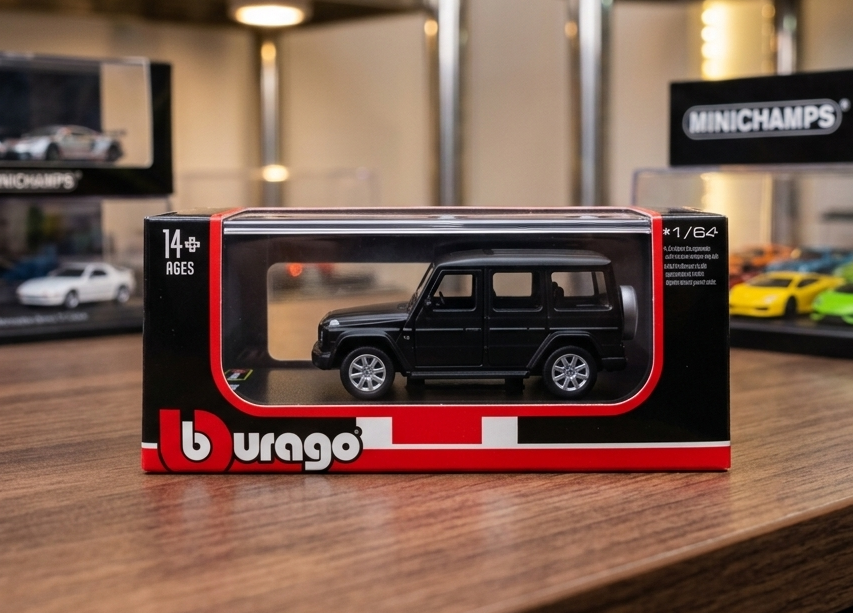 BBURAGO 28-59071BK 1/64 MERCEDES BENZ G-CLASS DIE-CAST BLACK