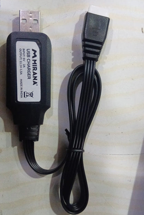 USB CHARGING CABLE FOR 3S BATTERY LI-ON FOR 1:10 RC CAR MT-101121