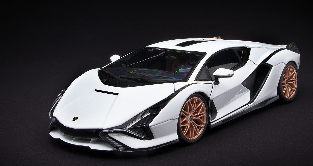 BBURAGO 18-91046W 1/18 LAMBORGHINI SIAN FKP 37 DIE-CAST WHITE