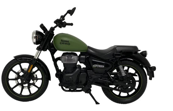 Maisto Royal Enfield Meteor S M Matt Green colour Diecast 1/12