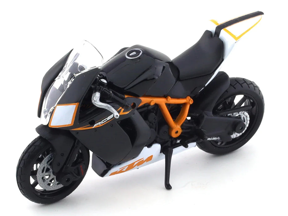 BBURAGO KTM 1190 RC8 R BLACK 1:18 SCALE DIECAST MODEL