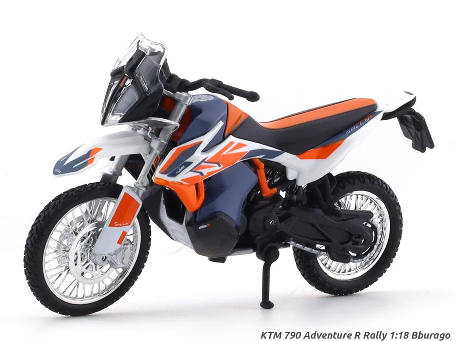 BBURAGO KTM 790 ADVENTURE R RALLY BLUE 1:18 SCALE DIECAST 28-91084
