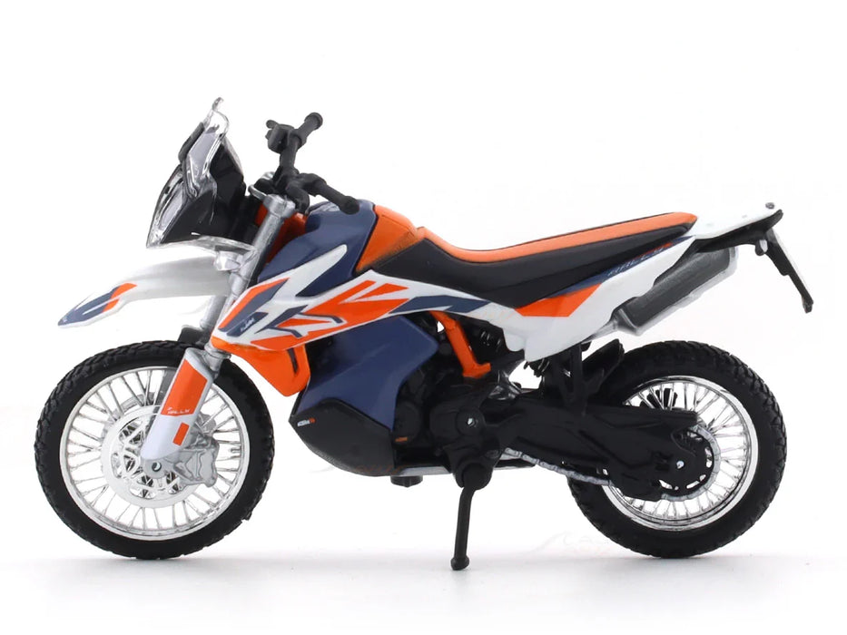 BBURAGO KTM 790 ADVENTURE R RALLY BLUE 1:18 SCALE DIECAST 28-91084
