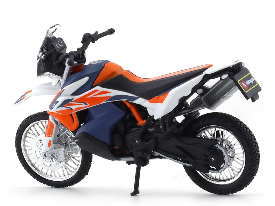 BBURAGO KTM 790 ADVENTURE R RALLY BLUE 1:18 SCALE DIECAST 28-91084