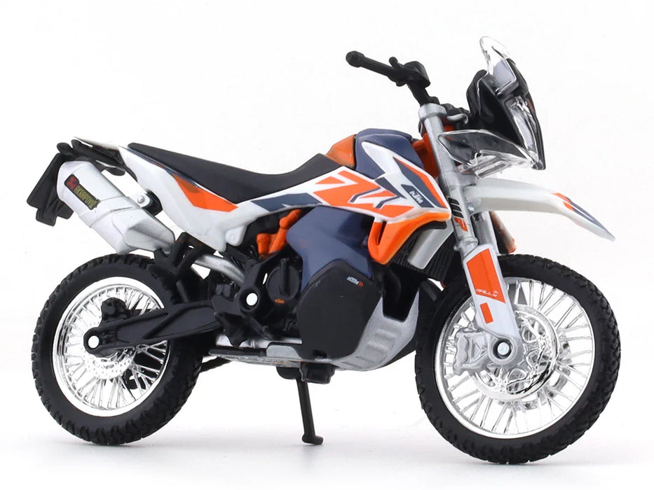 BBURAGO KTM 790 ADVENTURE R RALLY BLUE 1:18 SCALE DIECAST 28-91084
