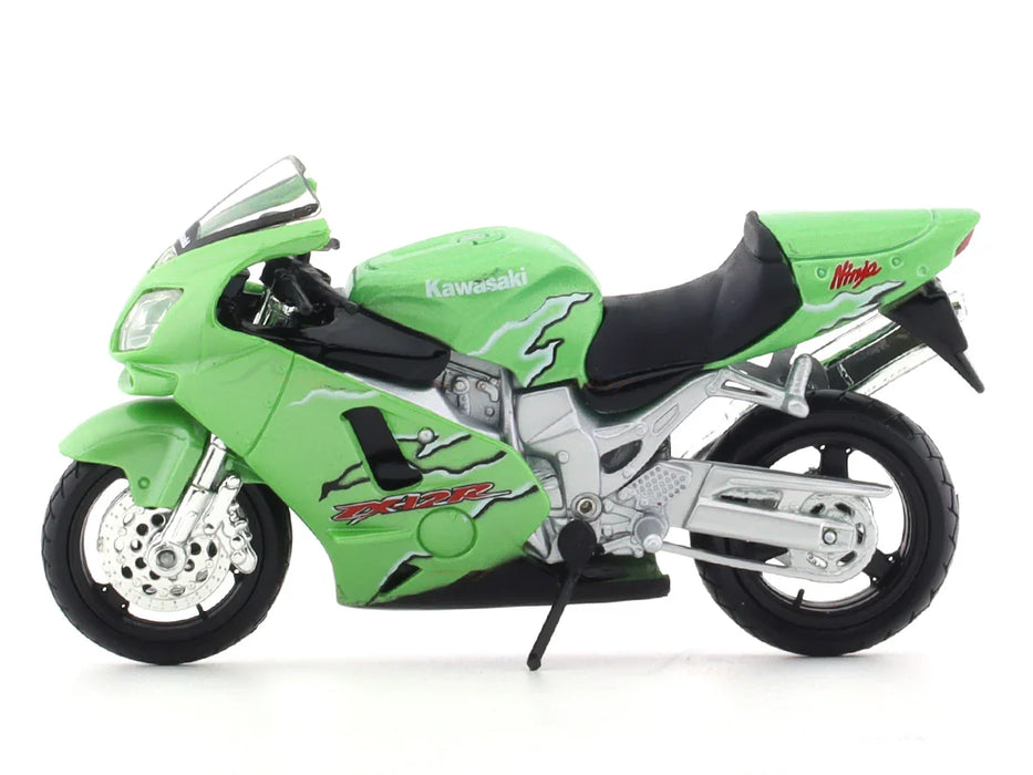 MAISTO KAWASAKI NINJA ZX-12R, GREEN, 1:18 SCALE DIECAST MODEL 20-00332