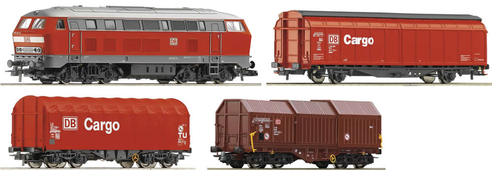 ROCO 51221 DIGITAL STARTER DIESEL LOCOMOTIVE BR 218 WITHOUT ENGINE (SET OF 3)