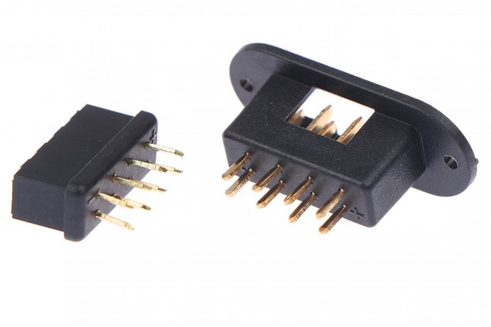 EMCOTEC MPX 8-PIN CONNECTORS GOOD CONTACT PERFORMANCE MPX MALE FEMALE PLUG RC BATTERY PLUG WING CONNECTORS 8 PIN