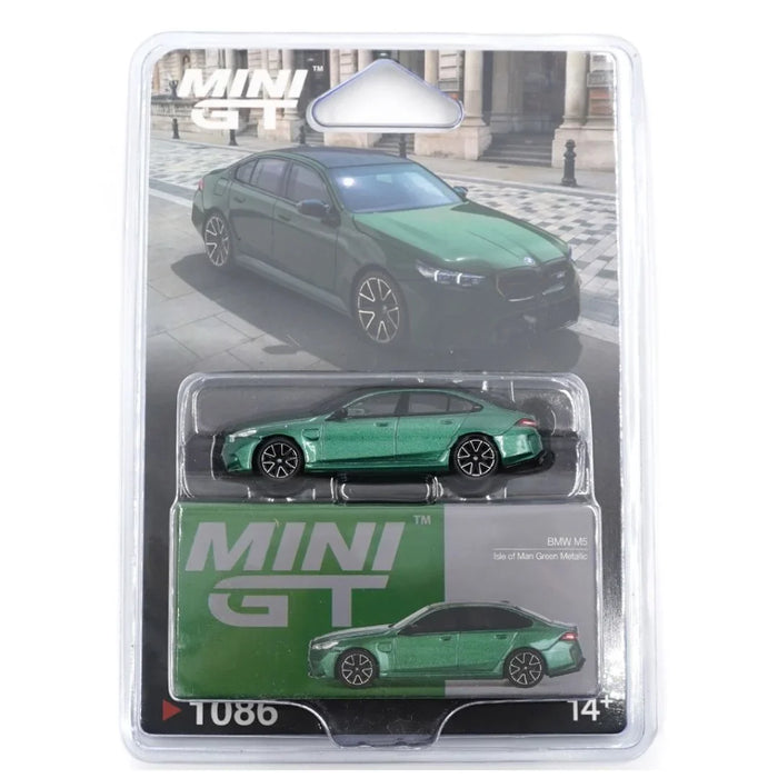 Mini GT Blister #1086: BMW M5 Isle of Man Green Metallic
