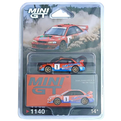 Imported Mini GT Blister #1140 Subaru Impreza WRC97 DRM Champion Die-Cast Car
