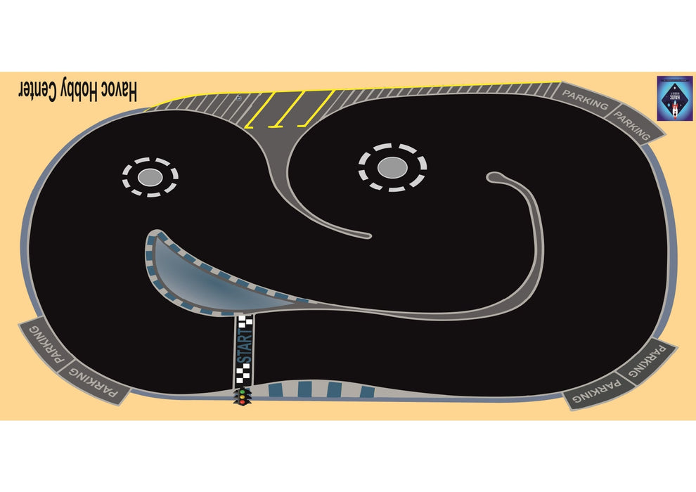 DRIFT MAT TRACK TURBO RACING 4 X 8 FEET VINYAL STICKER