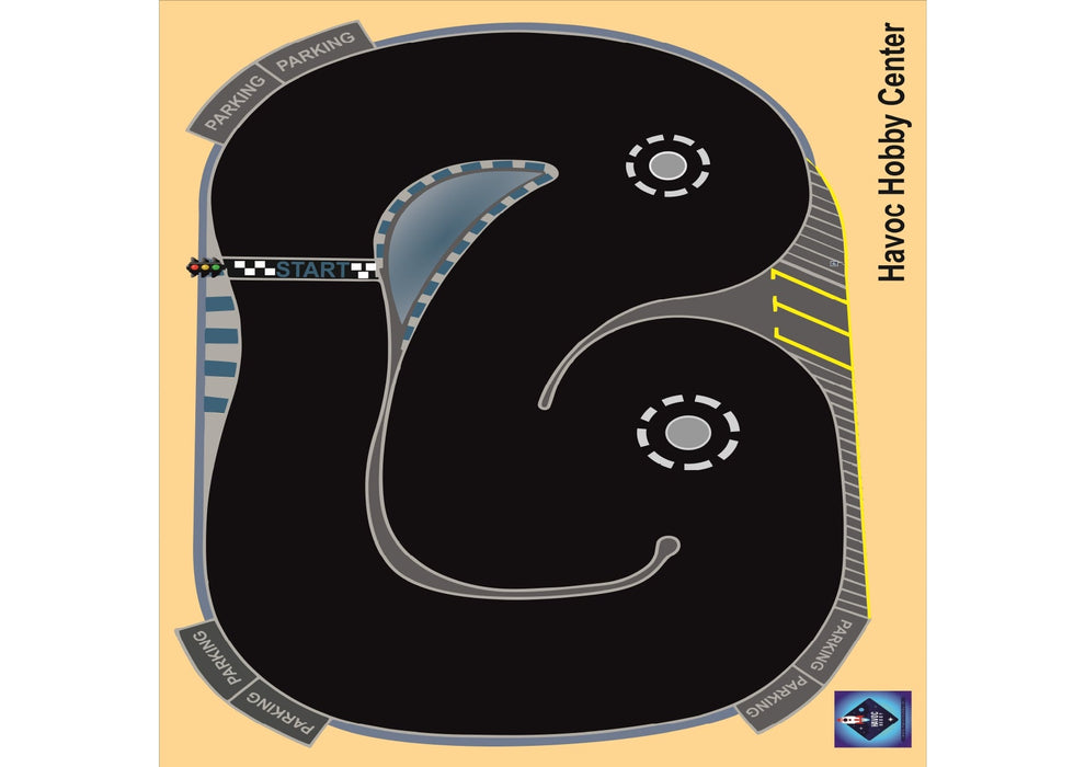 DRIFT MAT TRACK TURBO RACING 4 X 4 FEET PVC